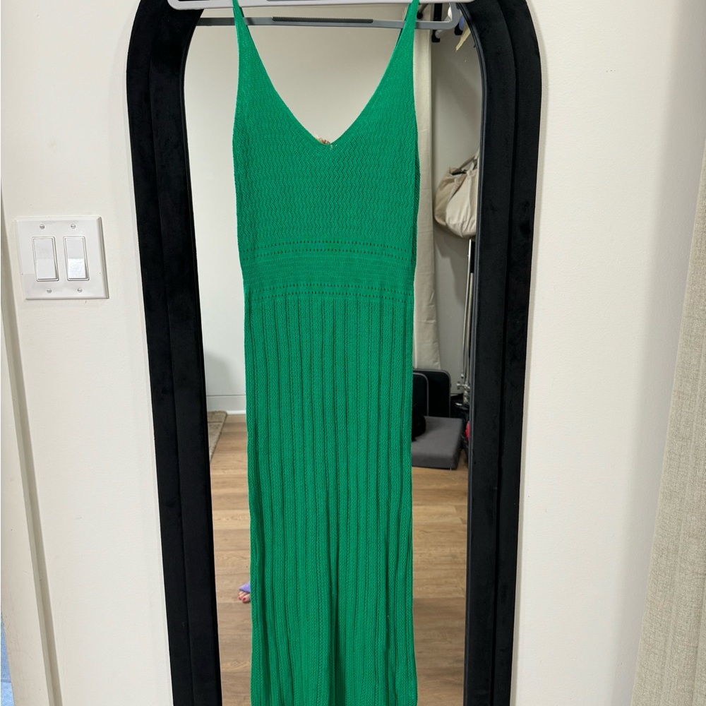 Green Zara dress